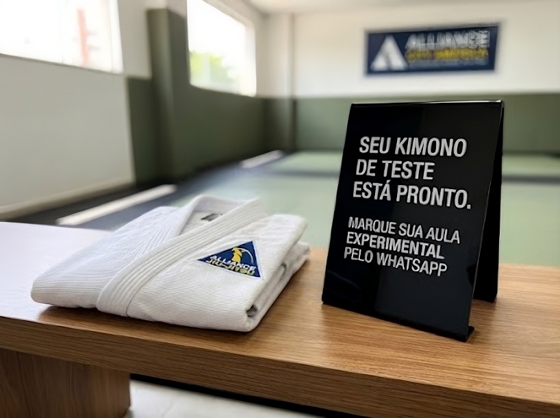 Aula experimental de Jiu Jitsu na Alliance City América